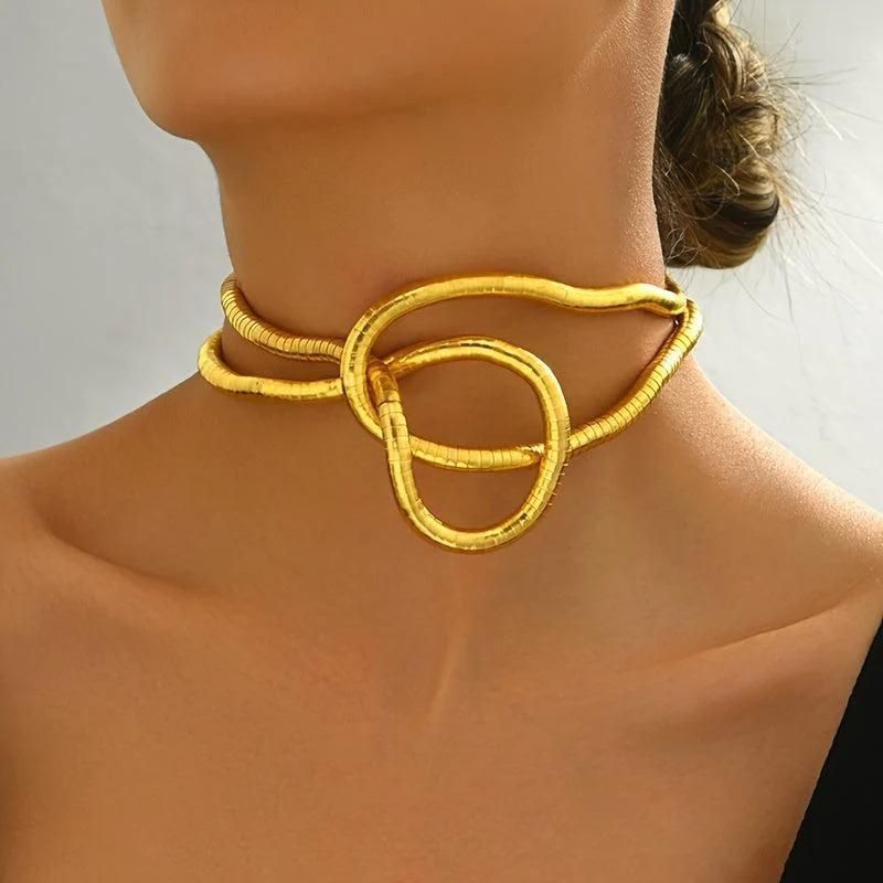 Multi-Styling Gold Bendable Necklace